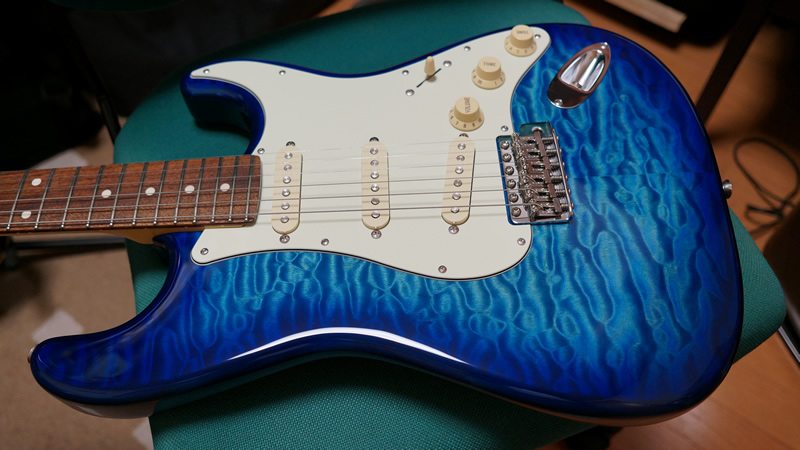 よろしくお願いいたしますFender Japan ST62-QT Blue SB 2013 キルト ...